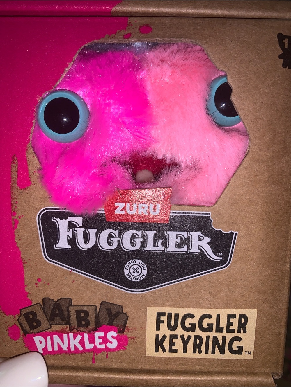 Fuggler Baby Pinkles purse/bag charm keychain